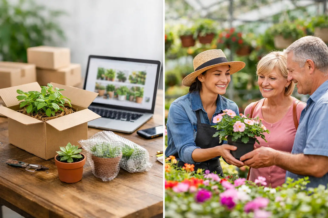 Online Nursery vs Local Garden Center